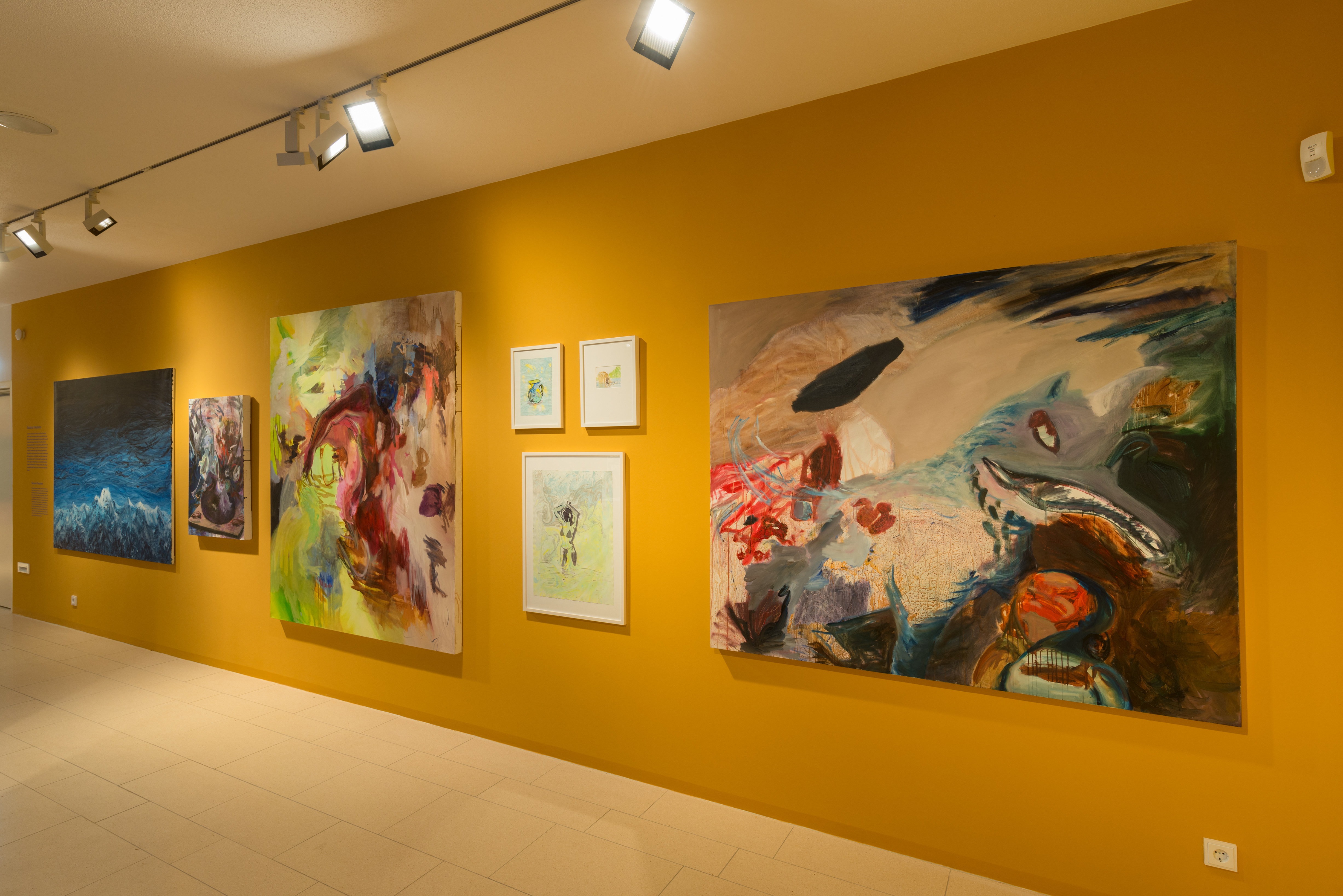 Blick in die Wechselausstellung "5x Treumann" im JMF Fürth mit Werken von Suzanna Treumann.