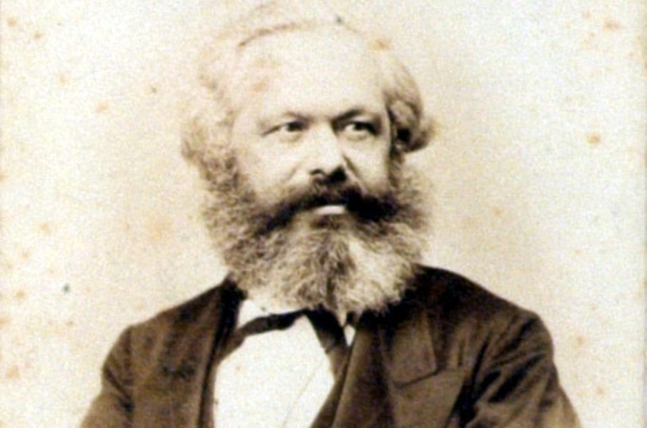 Portrait von Karl Marx.