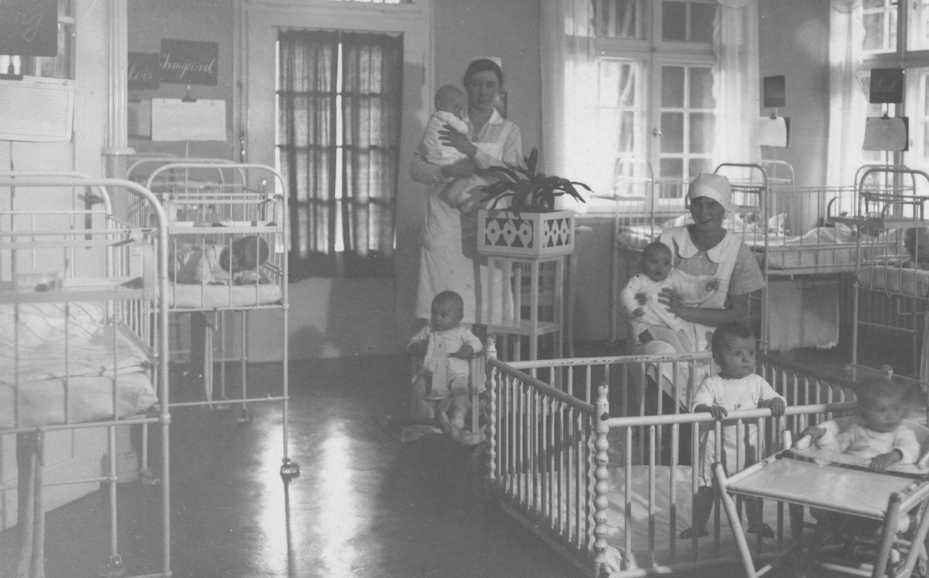 Säuglingszimmer in der Krautheimer Krippe.