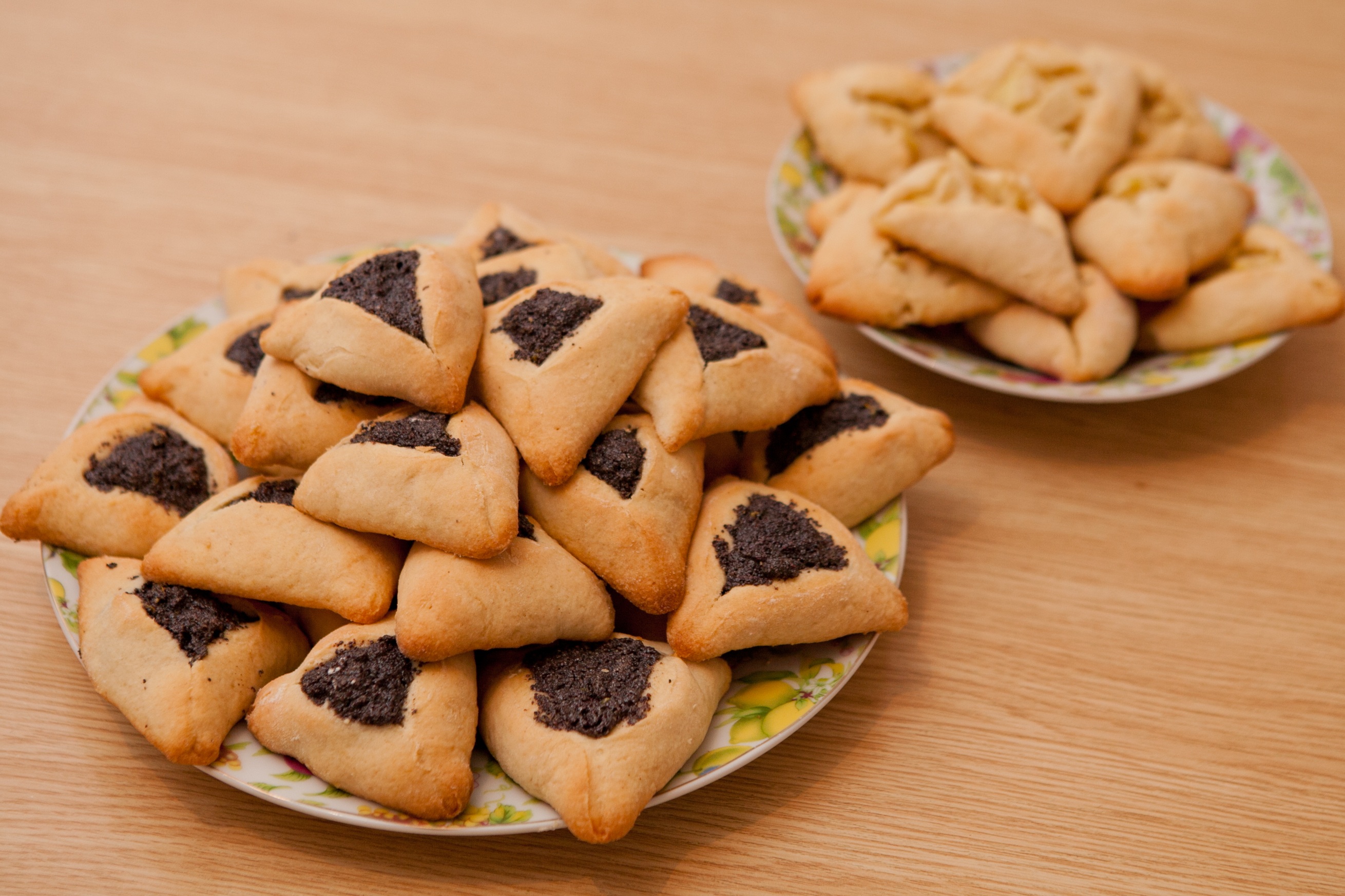 Hamantaschen, das traditionelle Gebäck zum jüdischen Fest Purim.